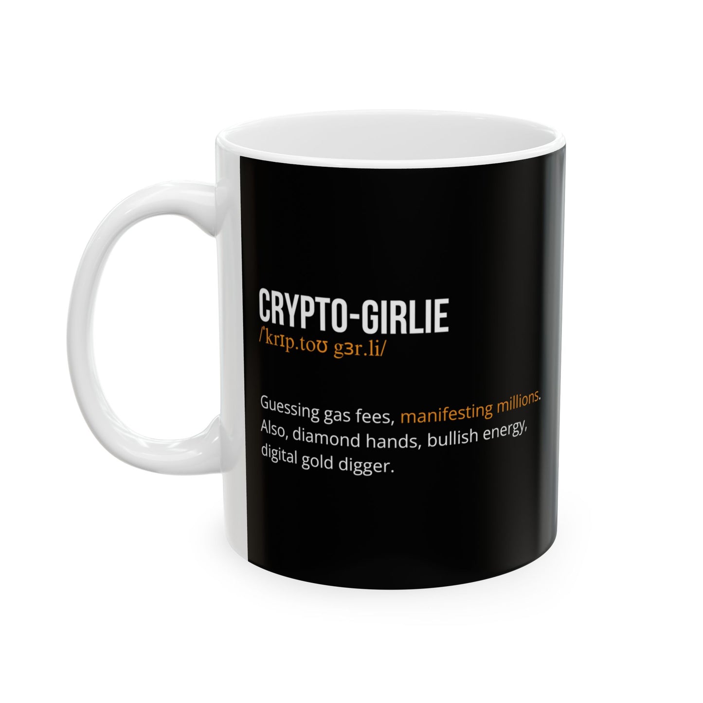 Crypto-Girlie Black Mug