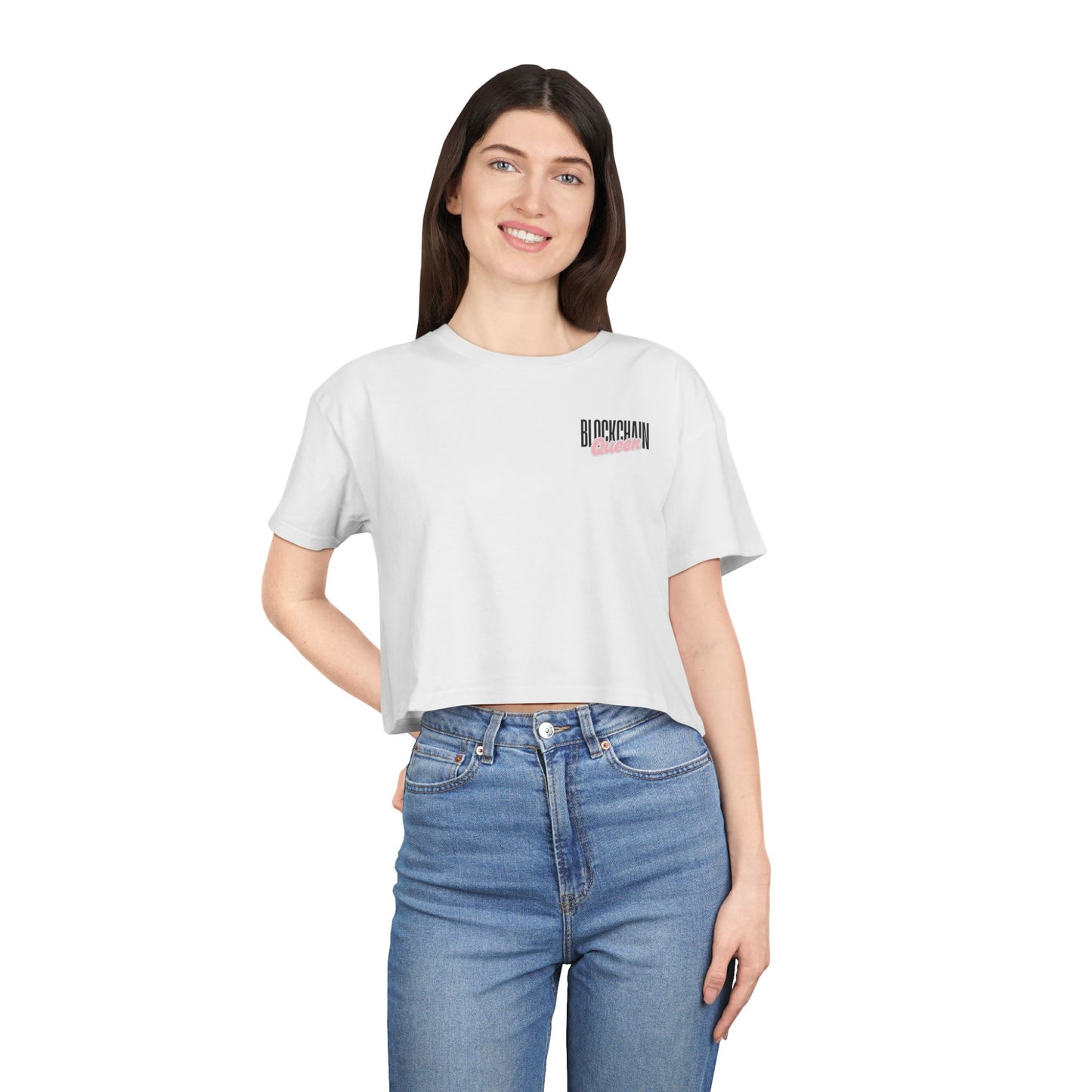 Blockchain Queen - Women's Crop top tee
