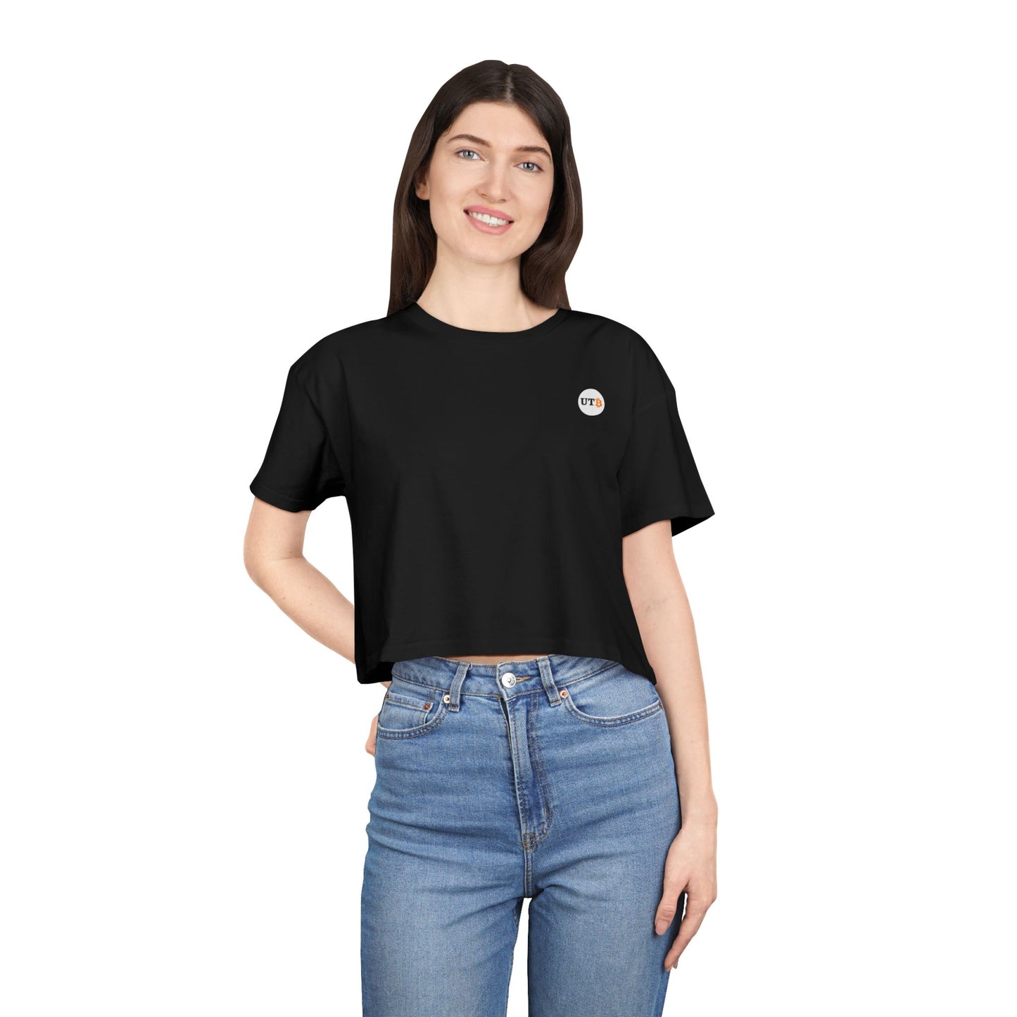 UseTheBitcoin Logo - Women's Crop top tee