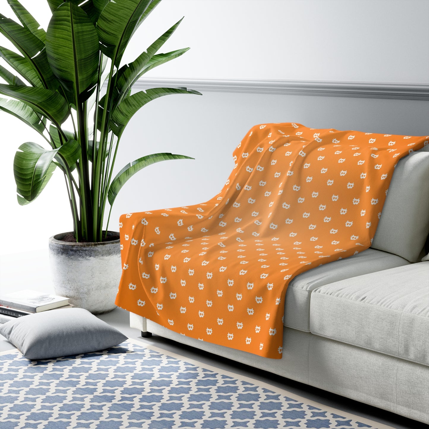 Patterned Bitcoin Blanket