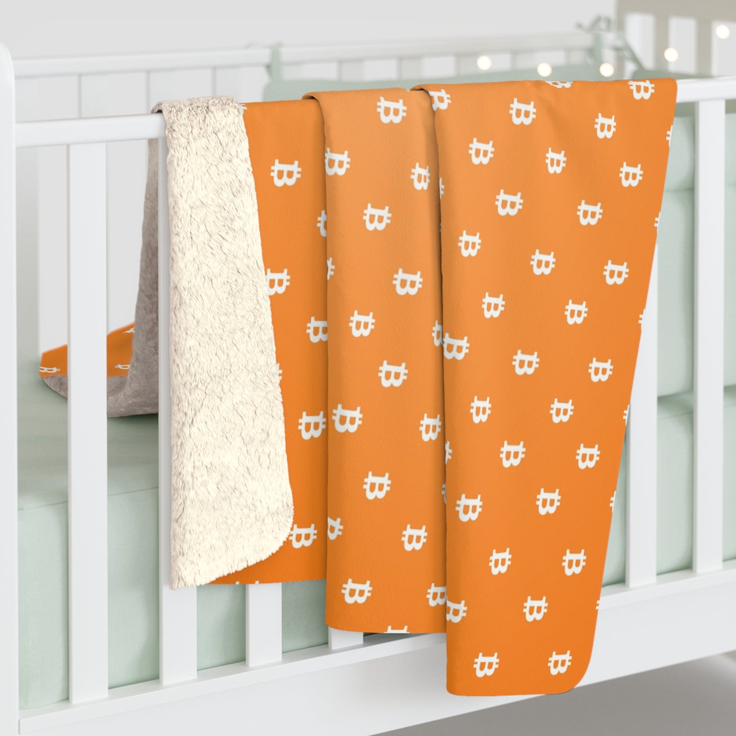 Patterned Bitcoin Blanket