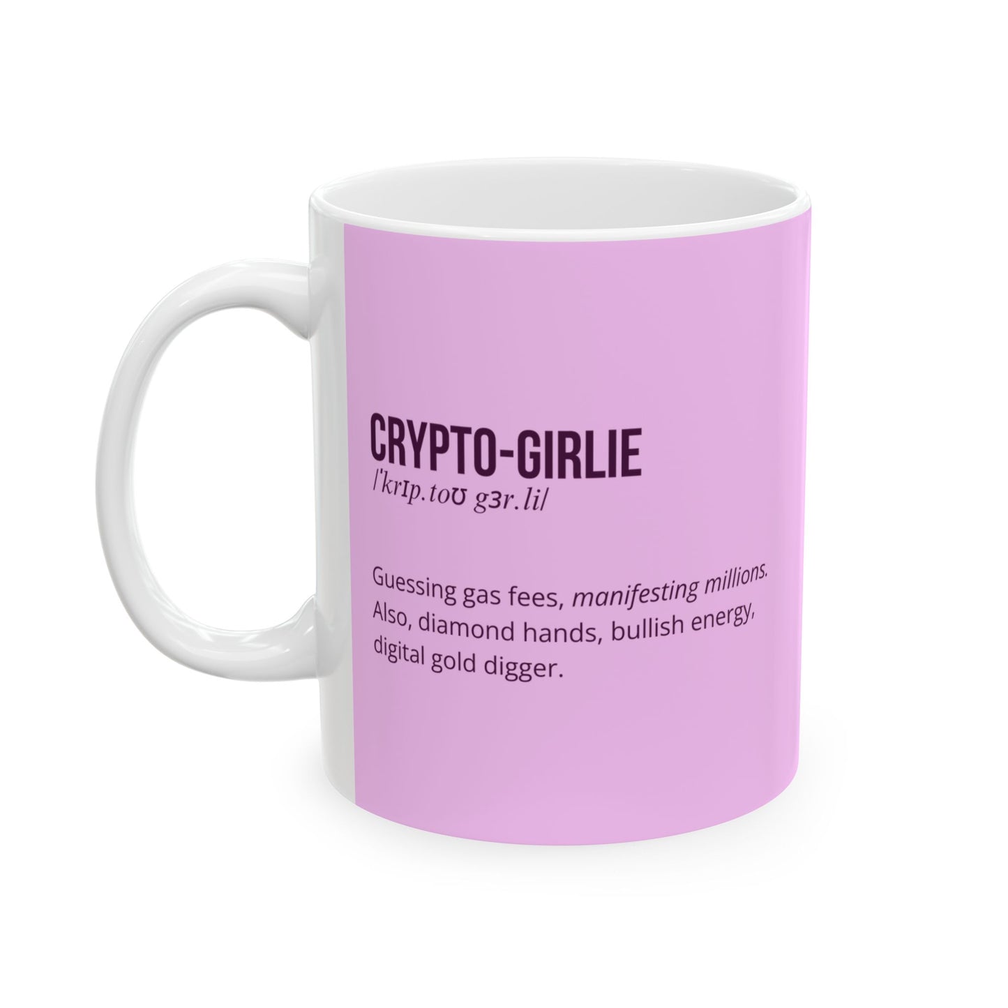 Crypto-Girlie Pink Mug
