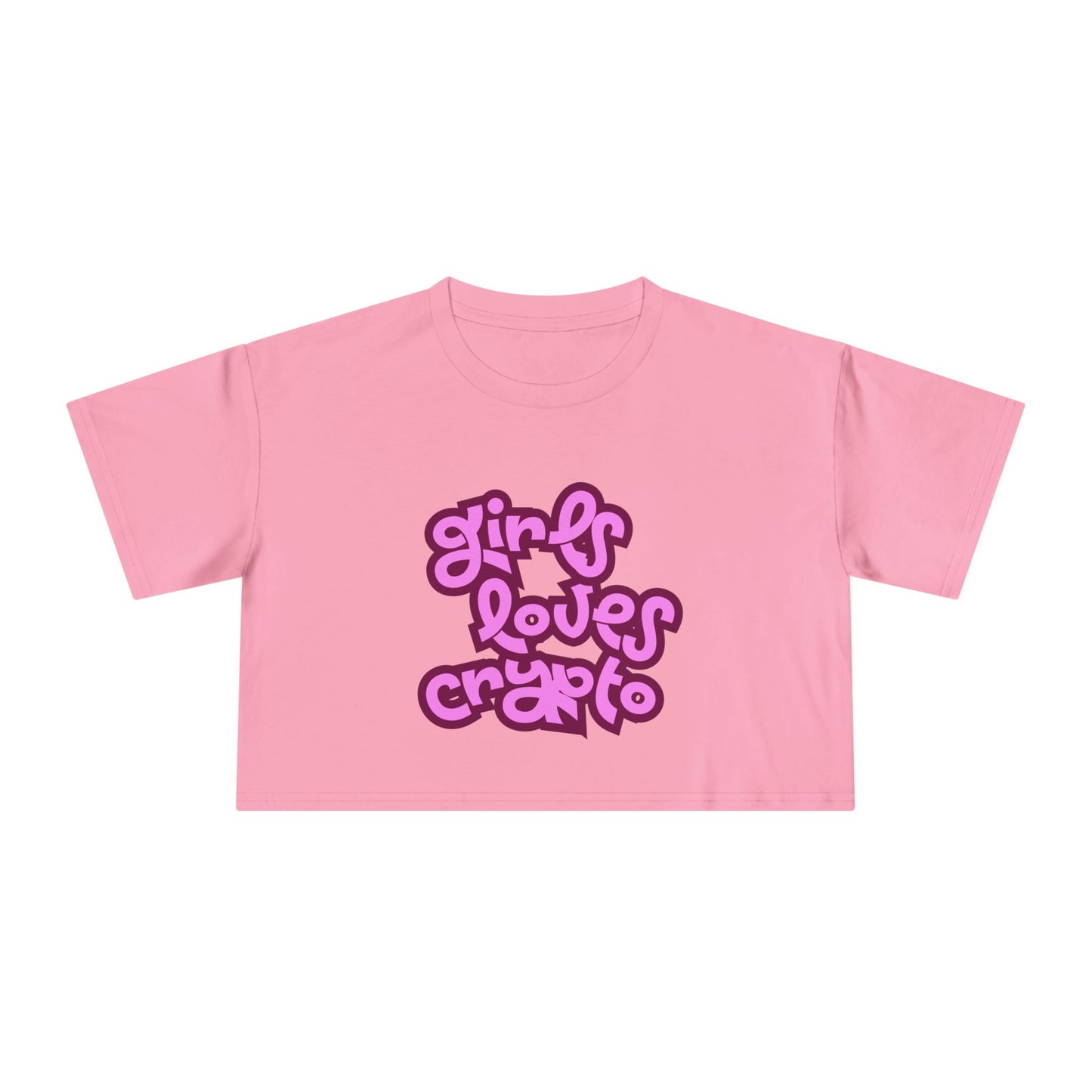 Girls love Crypto - Women's Crop top tee