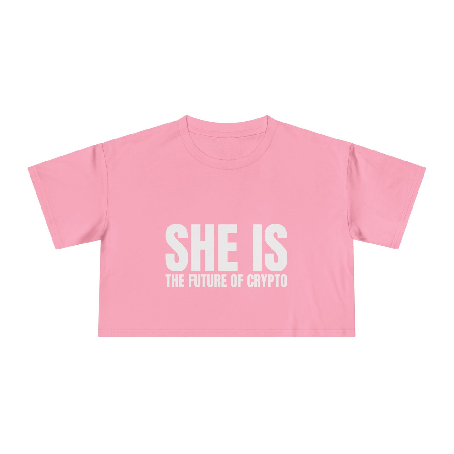 She is the Future of Crypto - Women's Crop top tee
