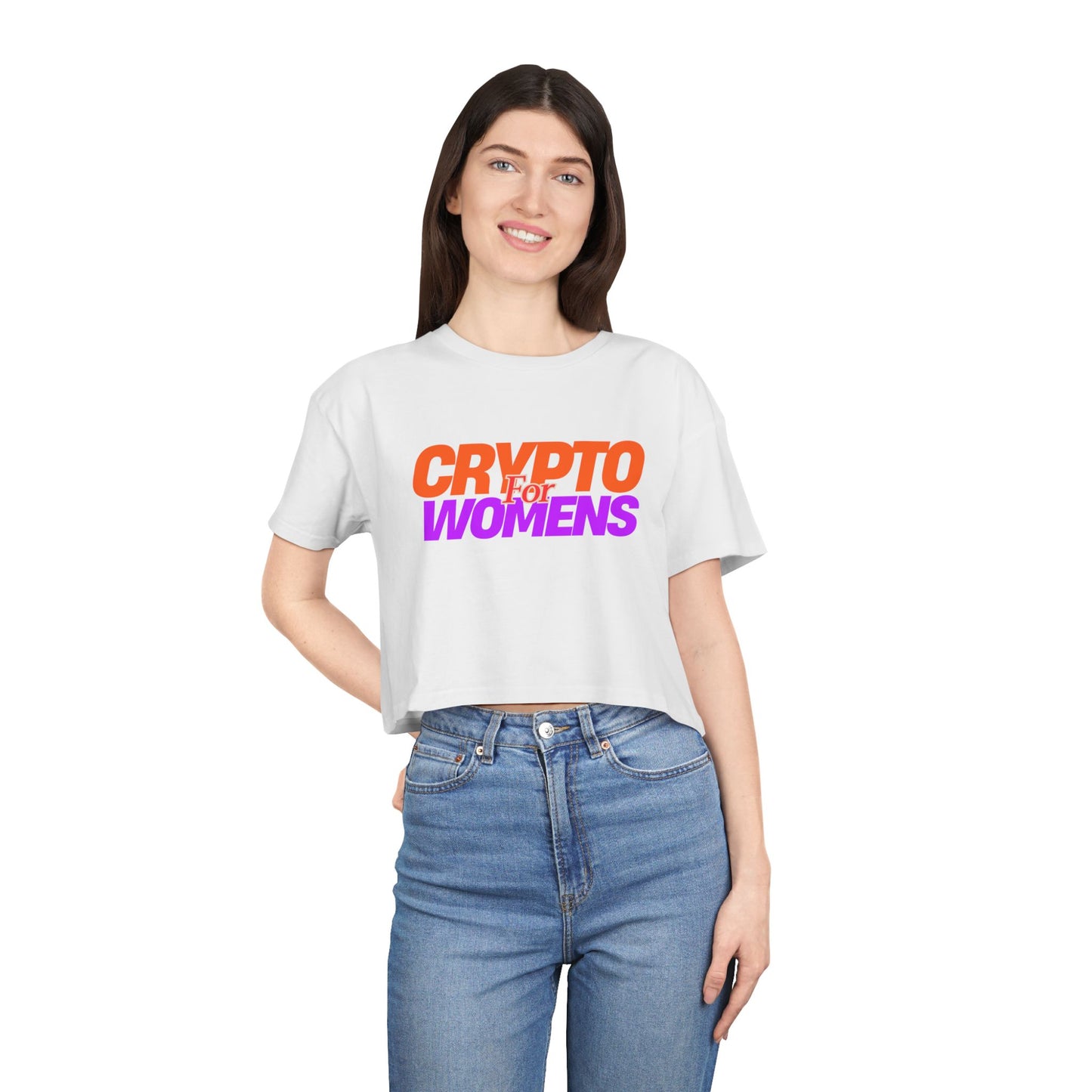 Crypto for Women - Women's Crop top tee