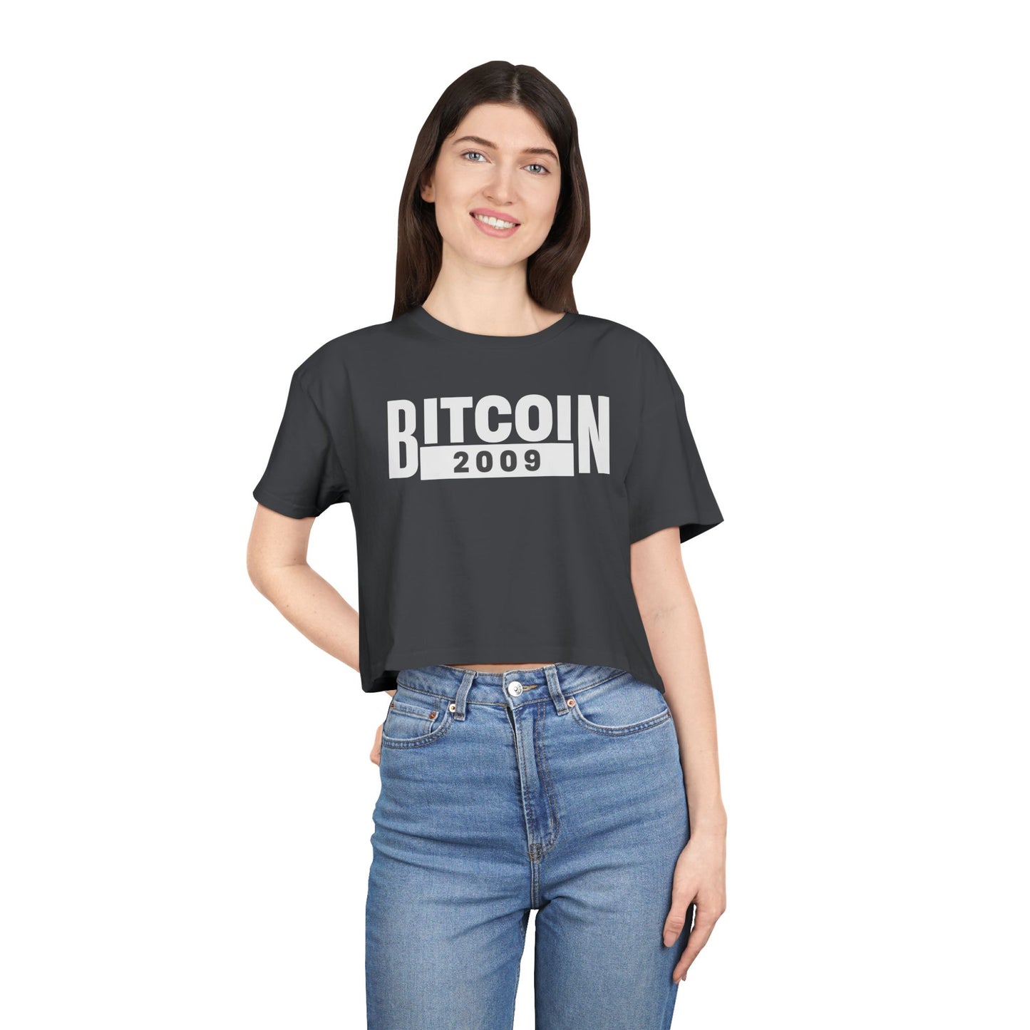 BITCOIN 2009 - Women's Crop top tee