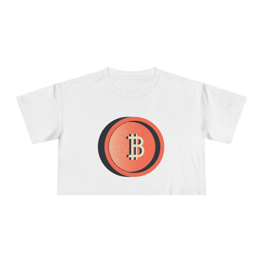 Bitcoin Retro- Women's Crop top tee