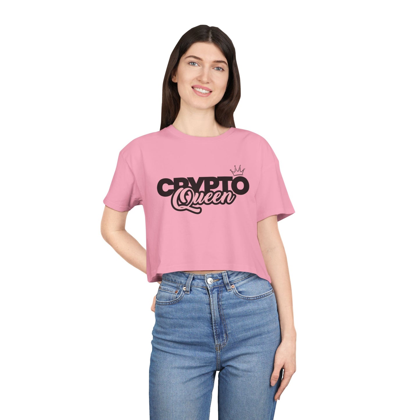 Crypto Queen - Women's Crop top tee