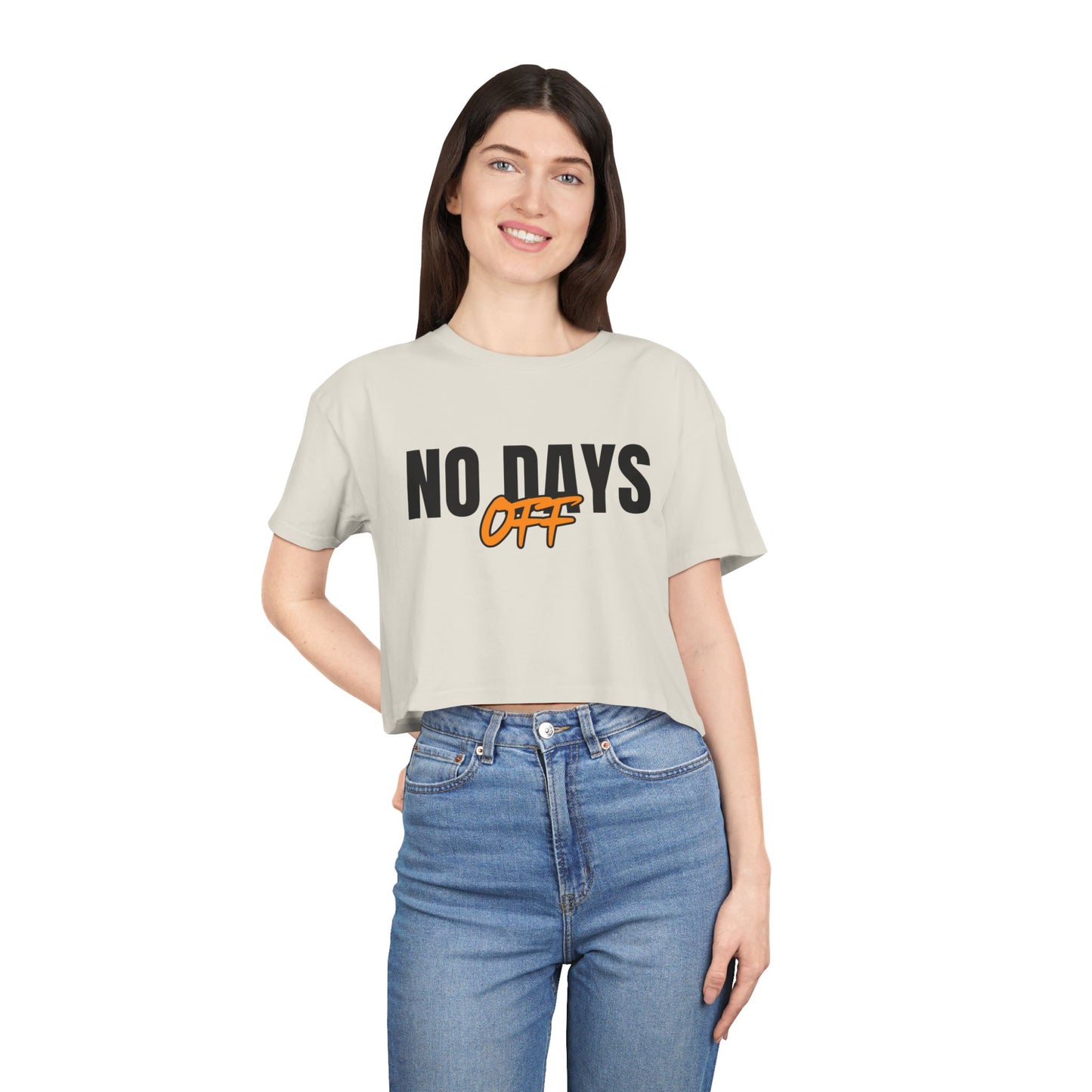 NO DAYS OFF - Women's Crop top tee