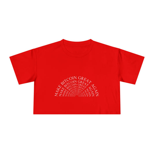 Make Bitcoin Great Again - Women's Crop top tee