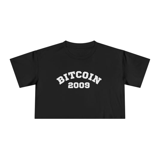 Bitcoin 2009 - Women's Crop top tee