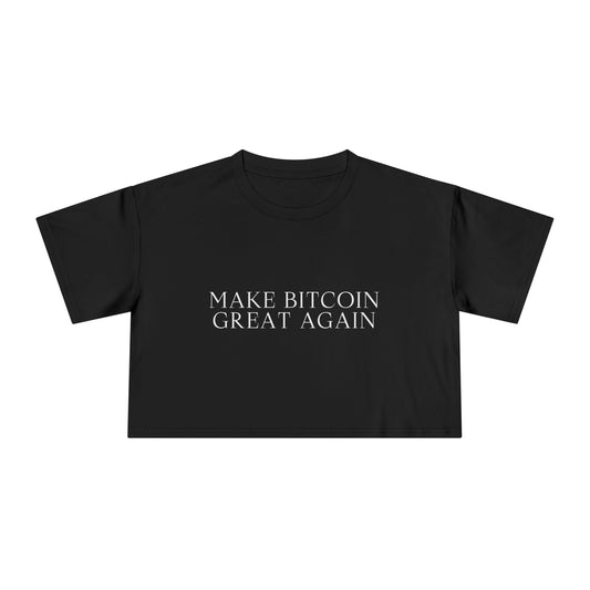 Make Bitcoin Great Again - Women's Crop top tee