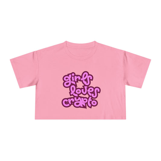 Girls love Crypto - Women's Crop top tee