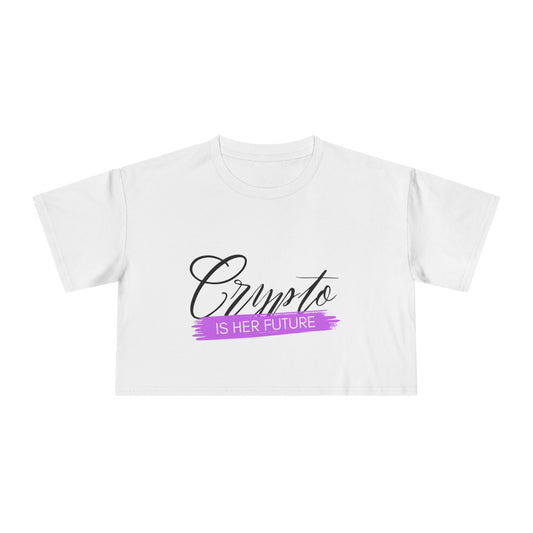 Crypto is Her future - Women's Crop top tee