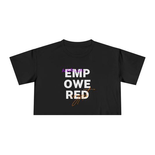 Empowered Women, Empowered Crypto - Women's Crop top tee
