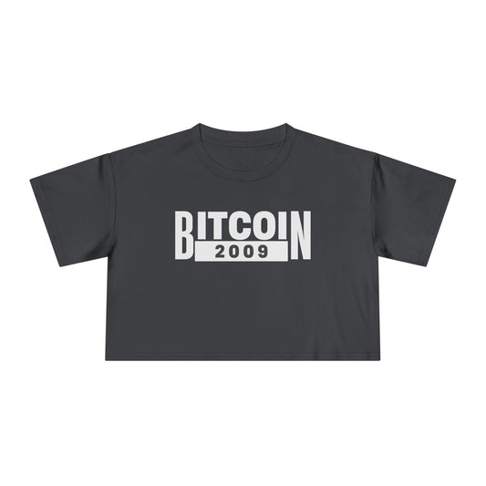 BITCOIN 2009 - Women's Crop top tee
